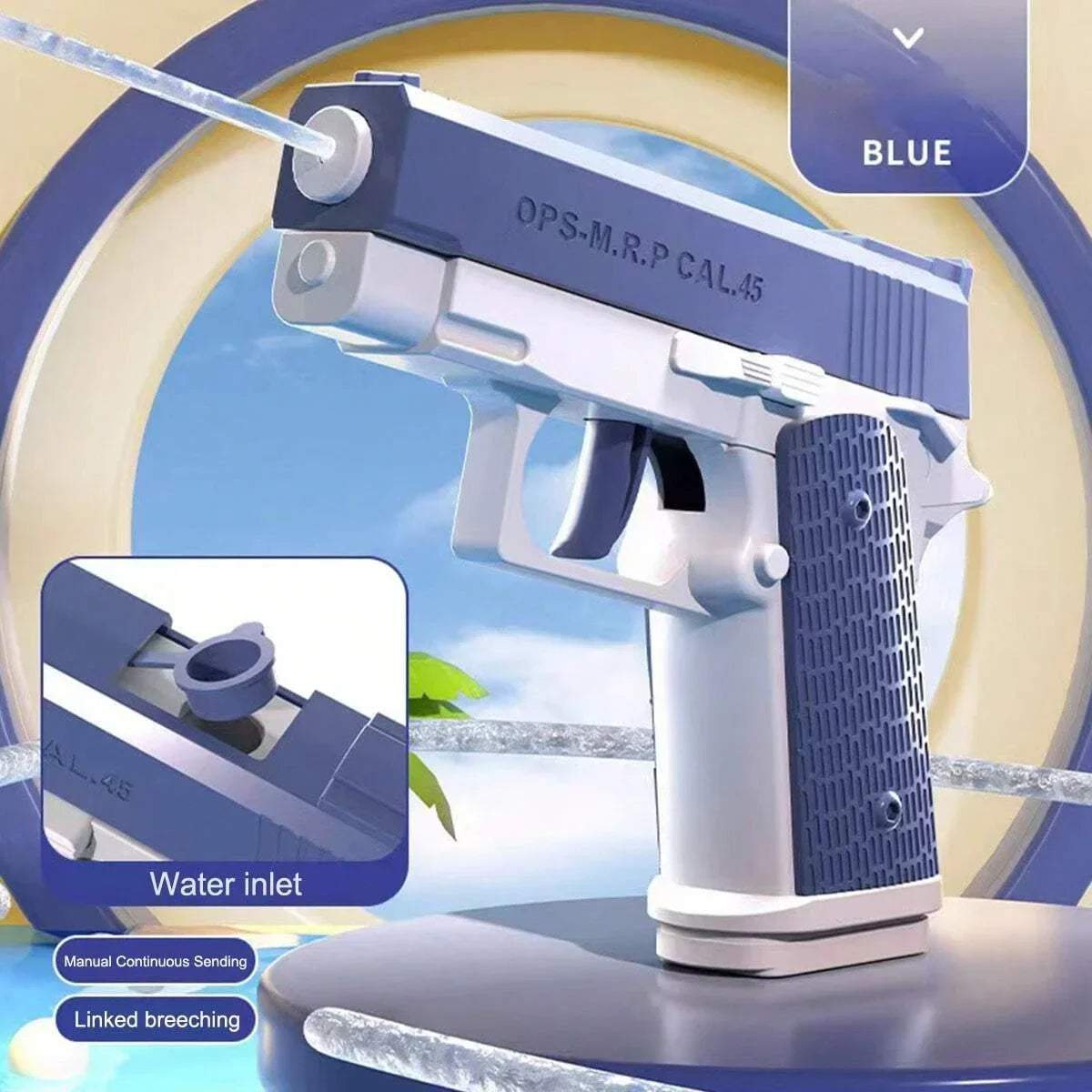 Mini Water Gun – Continuous Fire Summer Spray Toy for Kids