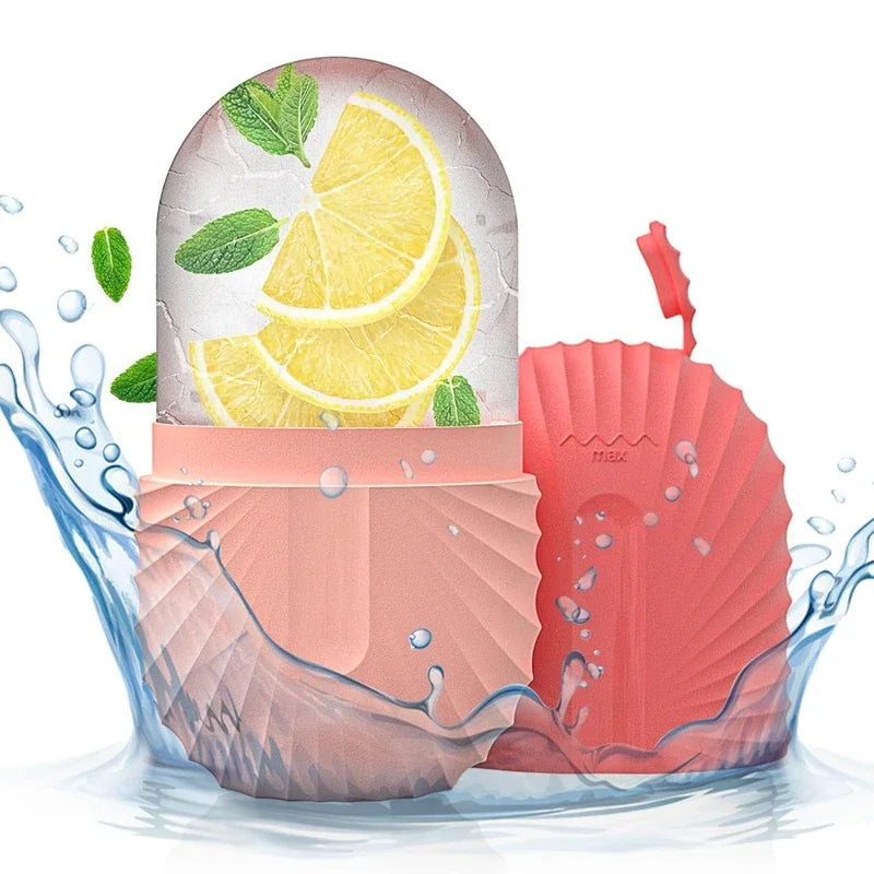 Ice Face Roller Silicone Ice Mold For Eye Puffiness Ice Facial Roller Shrink Pores