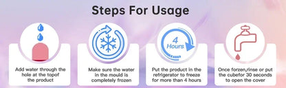 Ice Face Roller Silicone Ice Mold For Eye Puffiness Ice Facial Roller Shrink Pores