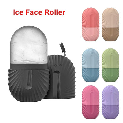 Ice Face Roller Silicone Ice Mold For Eye Puffiness Ice Facial Roller Shrink Pores