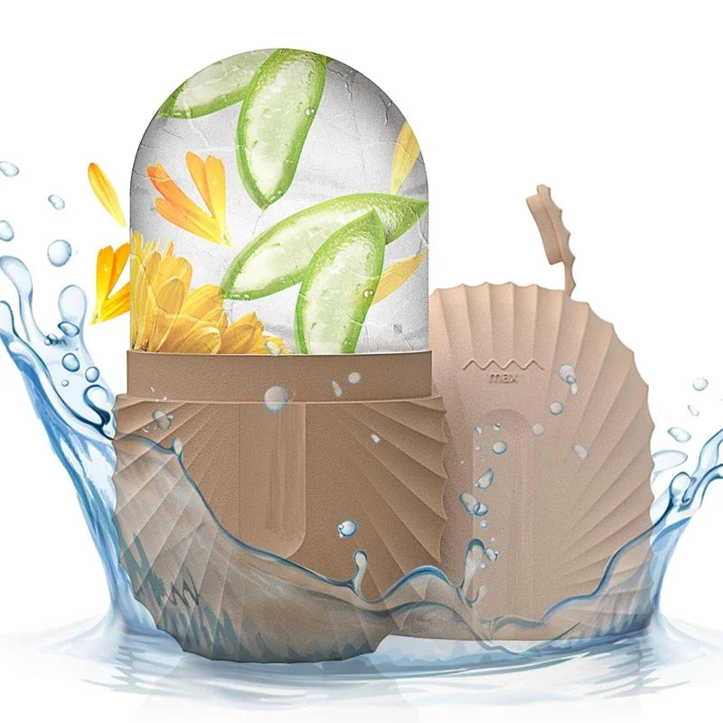 Ice Face Roller Silicone Ice Mold For Eye Puffiness Ice Facial Roller Shrink Pores