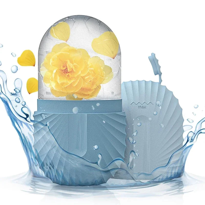 Ice Face Roller Silicone Ice Mold For Eye Puffiness Ice Facial Roller Shrink Pores