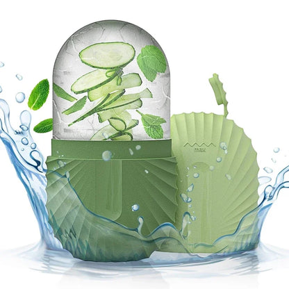 Ice Face Roller Silicone Ice Mold For Eye Puffiness Ice Facial Roller Shrink Pores