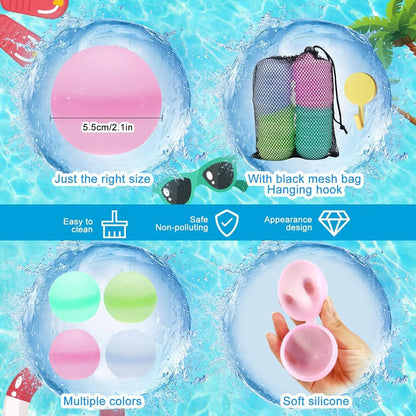 Reusable Silicone Water Balloons – Fun Summer Beach & Pool Toy for Kids
