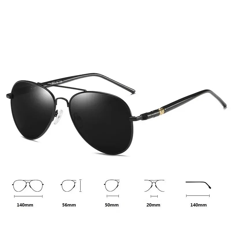 Throwback 2010 Aviator Sunglasses – Vintage Polarized UV400 for Men & Women