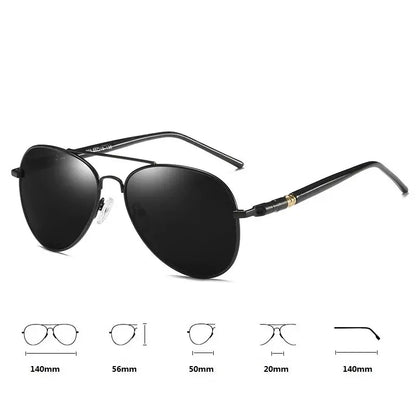 Throwback 2010 Aviator Sunglasses – Vintage Polarized UV400 for Men & Women