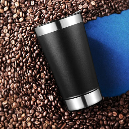 Stainless Steel Insulated Travel Tumbler – Double Wall Hot & Cold Beverage Cup with Bottle Opener