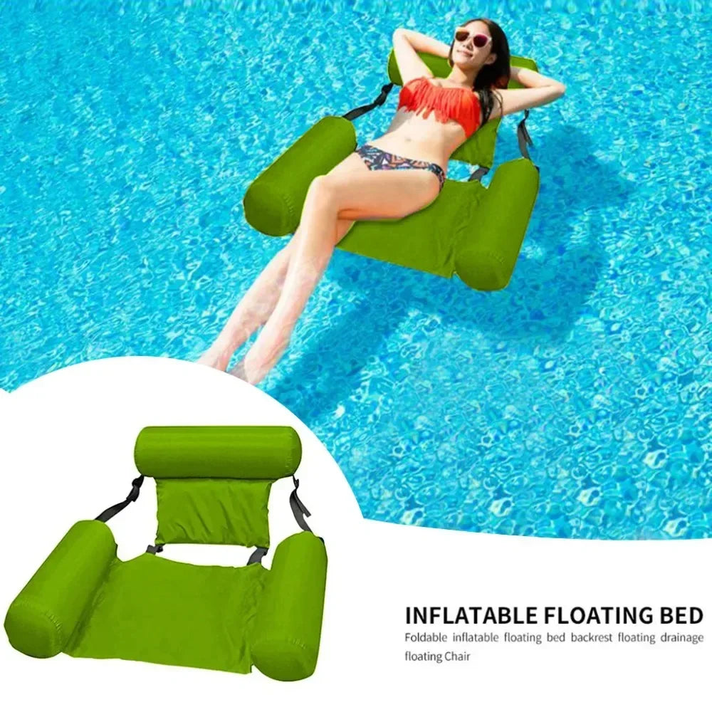 Foldable Floating Water Hammock Lounger – Ultimate Summer Pool & Beach Relaxation Float