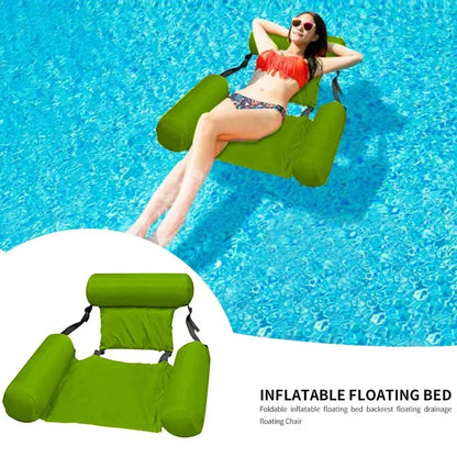 Foldable Floating Water Hammock Lounger – Ultimate Summer Pool & Beach Relaxation Float