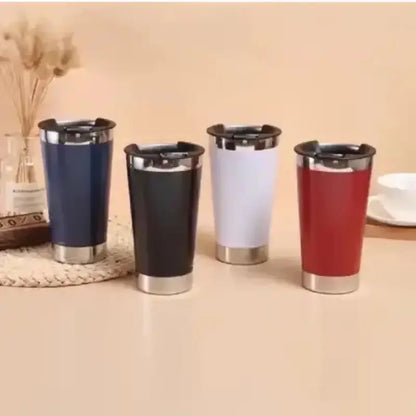 Stainless Steel Insulated Travel Tumbler – Double Wall Hot & Cold Beverage Cup with Bottle Opener