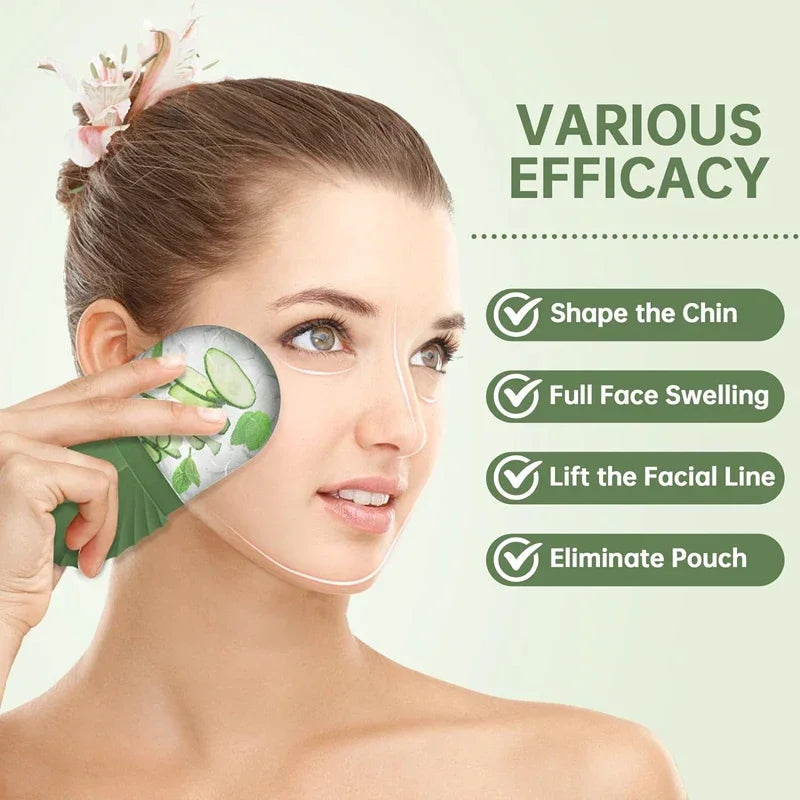 Ice Face Roller Silicone Ice Mold For Eye Puffiness Ice Facial Roller Shrink Pores