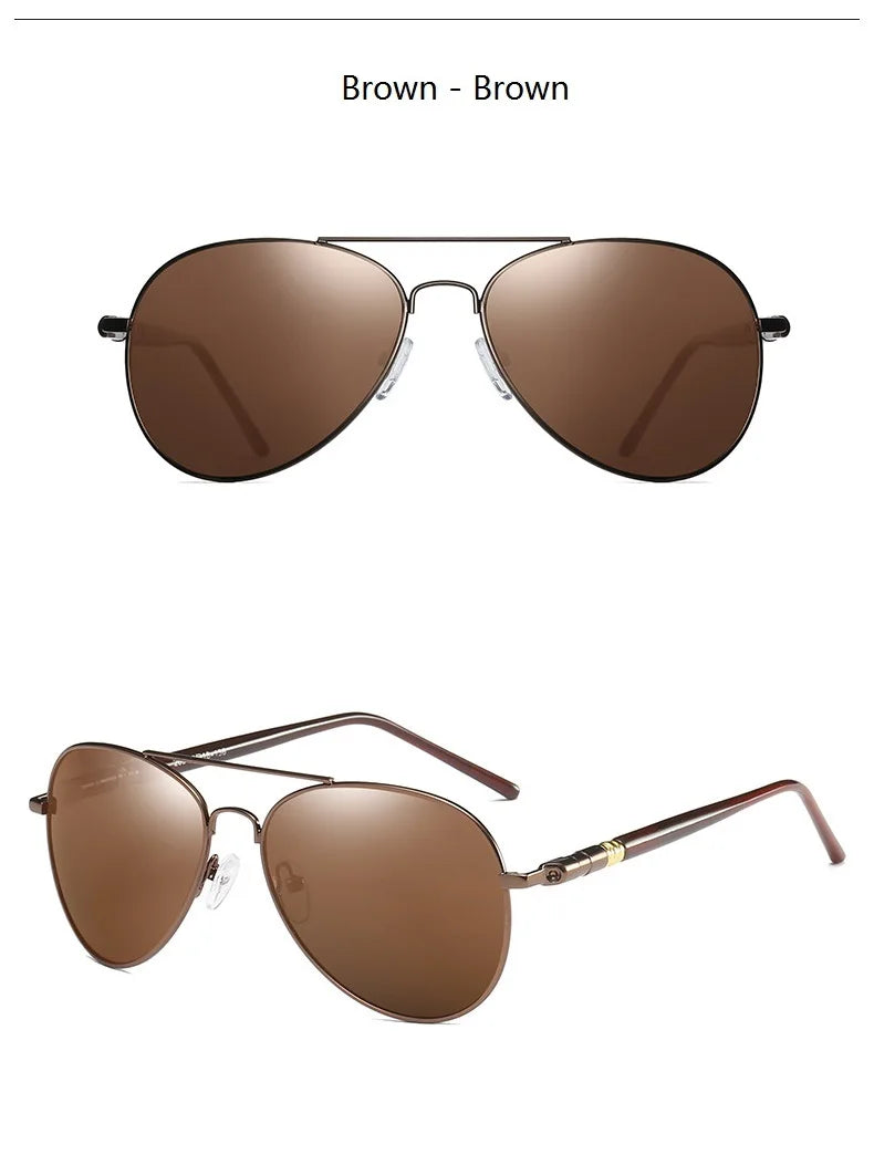 Throwback 2010 Aviator Sunglasses – Vintage Polarized UV400 for Men & Women