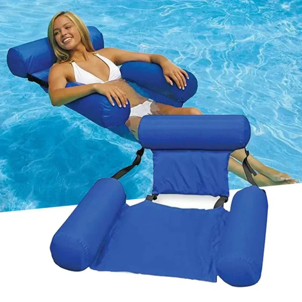 Foldable Floating Water Hammock Lounger – Ultimate Summer Pool & Beach Relaxation Float