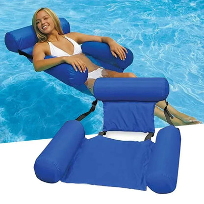 Foldable Floating Water Hammock Lounger – Ultimate Summer Pool & Beach Relaxation Float