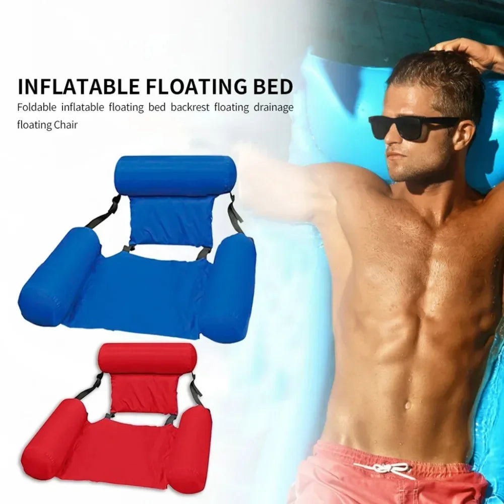Foldable Floating Water Hammock Lounger – Ultimate Summer Pool & Beach Relaxation Float