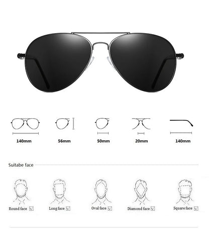 Throwback 2010 Aviator Sunglasses – Vintage Polarized UV400 for Men & Women
