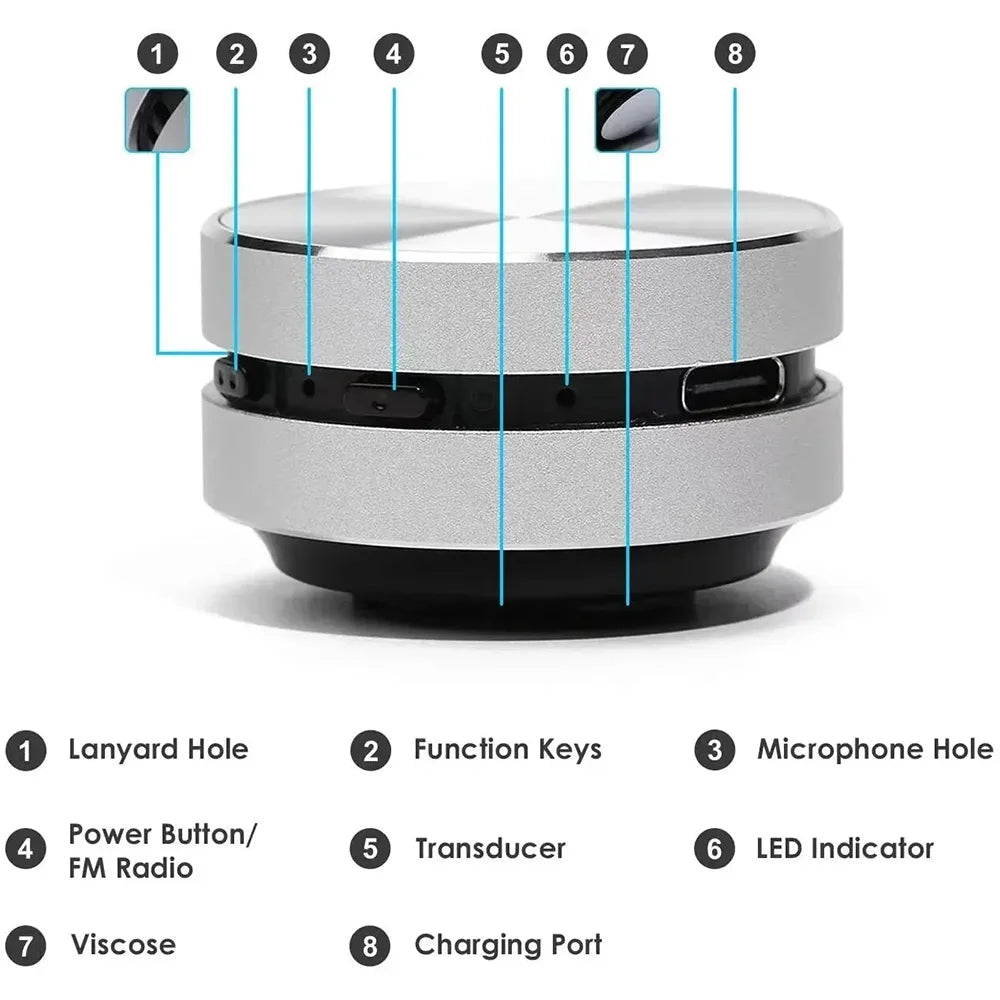 2025 Hot Bone Conduction Bluetooth Speaker – Wireless TWS Stereo, Open-Ear Comfort