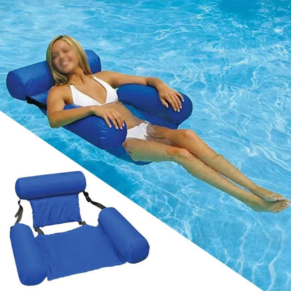 Foldable Floating Water Hammock Lounger – Ultimate Summer Pool & Beach Relaxation Float
