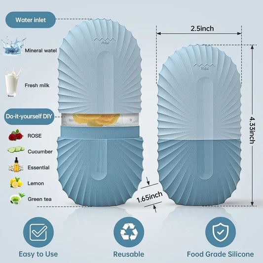 Ice Face Roller Silicone Ice Mold For Eye Puffiness Ice Facial Roller Shrink Pores