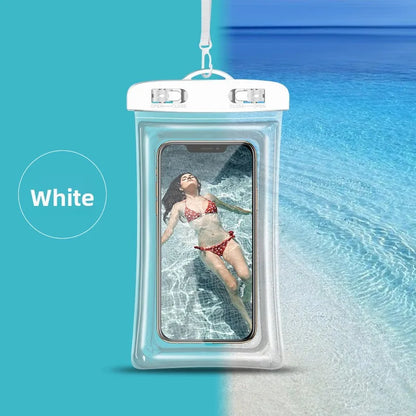 PVC Waterproof Phone Pouch – Luminous Touchscreen Dry Bag with Seal Lock for Swimming & Water Sports