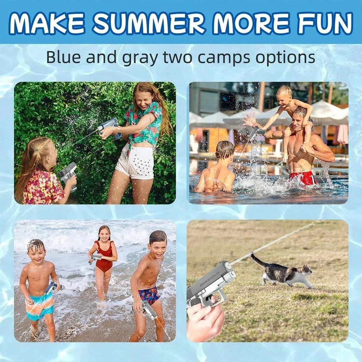 Mini Water Gun – Continuous Fire Summer Spray Toy for Kids