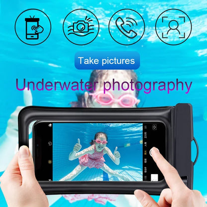PVC Waterproof Phone Pouch – Luminous Touchscreen Dry Bag with Seal Lock for Swimming & Water Sports