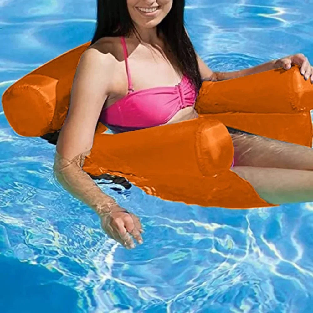 Foldable Floating Water Hammock Lounger – Ultimate Summer Pool & Beach Relaxation Float
