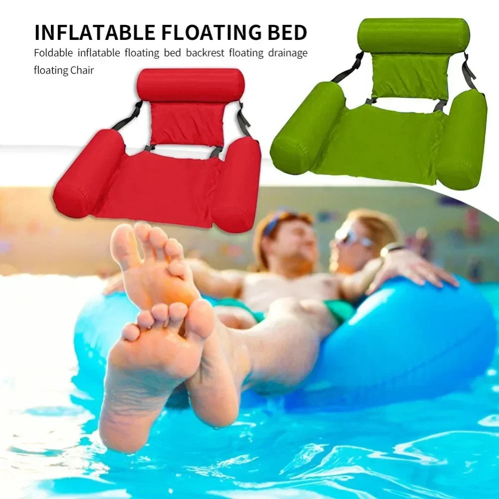 Foldable Floating Water Hammock Lounger – Ultimate Summer Pool & Beach Relaxation Float