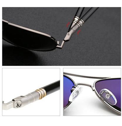 Throwback 2010 Aviator Sunglasses – Vintage Polarized UV400 for Men & Women