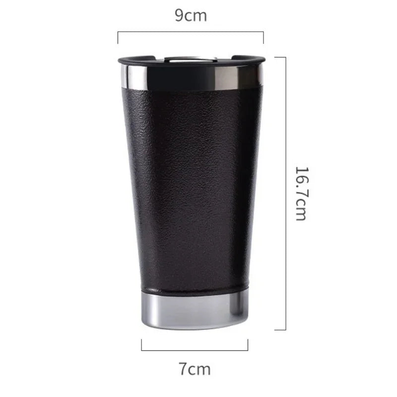 Stainless Steel Insulated Travel Tumbler – Double Wall Hot & Cold Beverage Cup with Bottle Opener