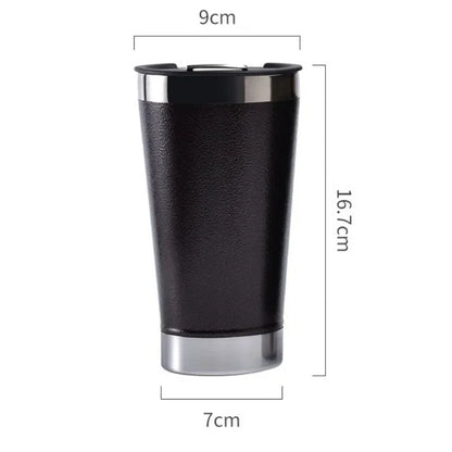 Stainless Steel Insulated Travel Tumbler – Double Wall Hot & Cold Beverage Cup with Bottle Opener