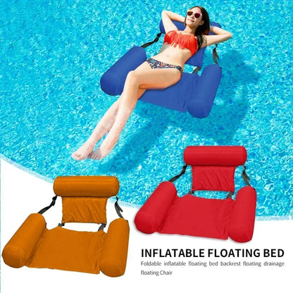 Foldable Floating Water Hammock Lounger – Ultimate Summer Pool & Beach Relaxation Float