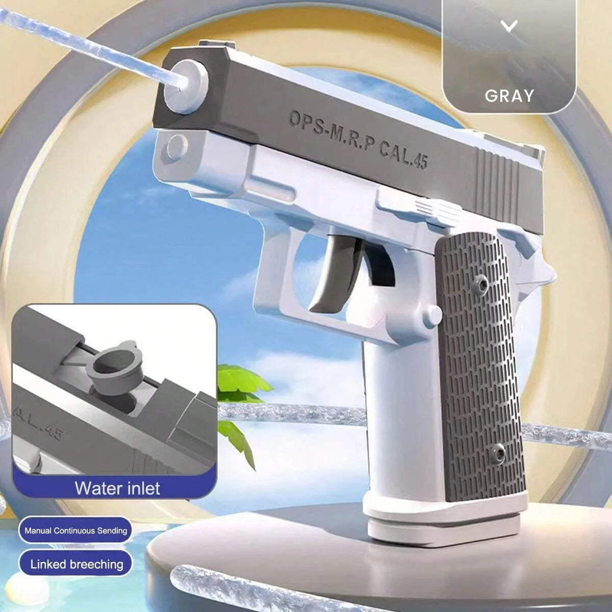 Mini Water Gun – Continuous Fire Summer Spray Toy for Kids
